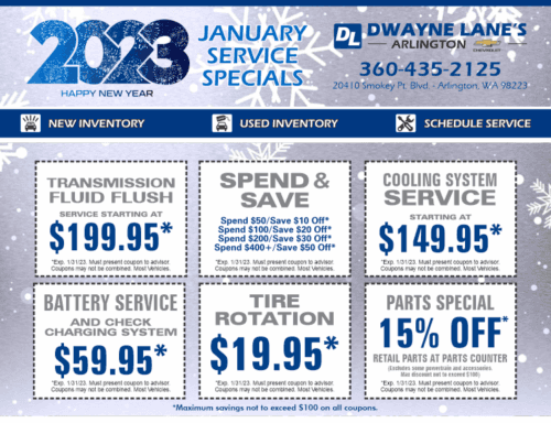 Service &amp; Parts Coupons | Dwayne Lane's Arlington Chevrolet