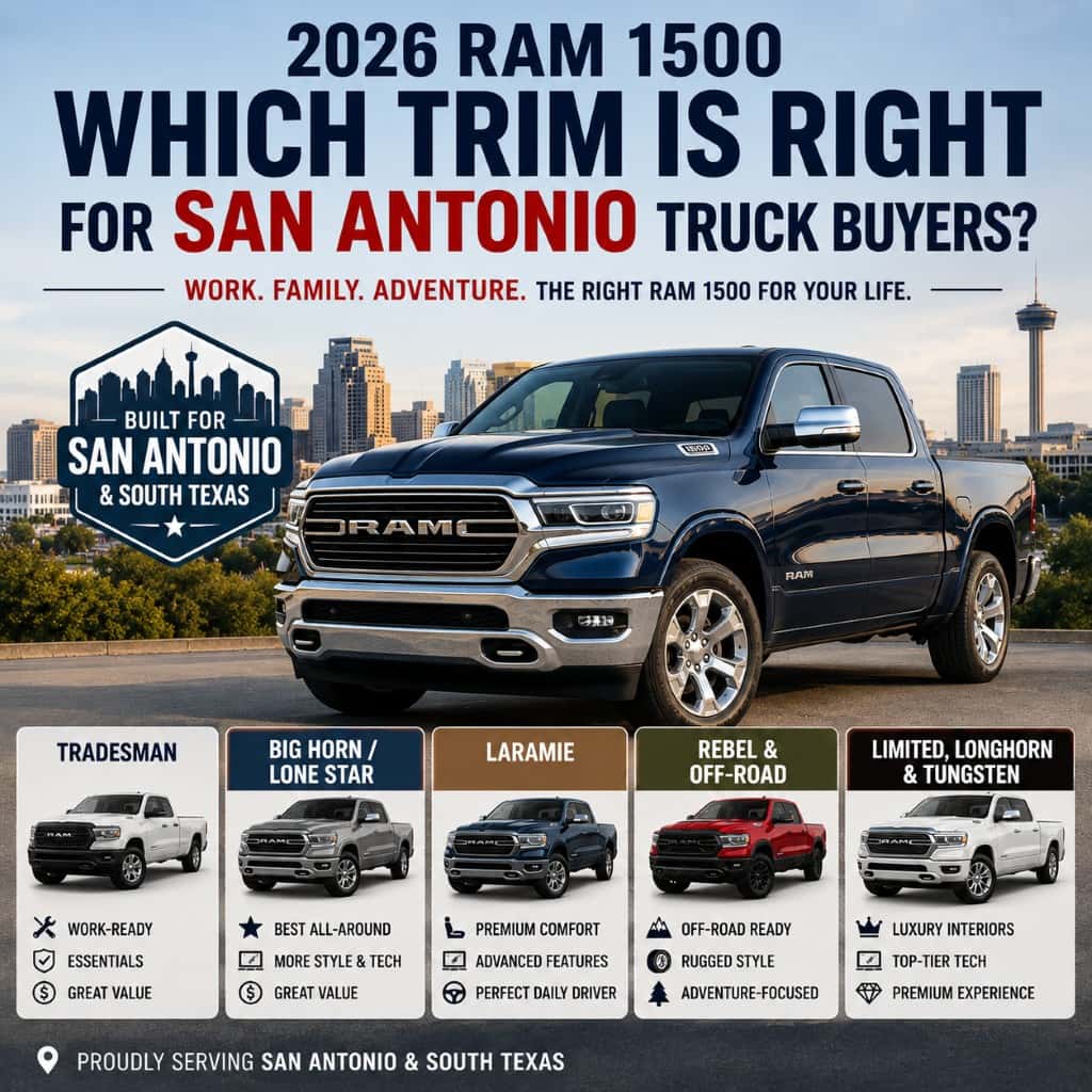 Which 2026 Ram 1500 Trim Is Right for San Antonio Truck Buyers?