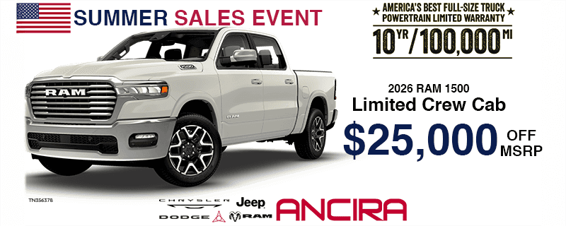 2026 Ram 1500 Limited July Special in San Antonio - Ancira Chrysler Jeep Dodge Ram