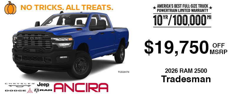 2026 Ram 2500 Tradesman October Month End Special in San Antonio - Ancira CJDR