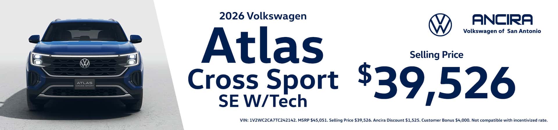 sept26-VW-San-Antonio-Web-Desktop-1920×450-2026-Atlas-Cross-Sport-SE-WTech