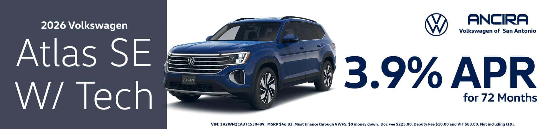 sept26-VW-San-Antonio-Web-Desktop-1920×450-2026-Volkswagen-Atlas-SE-W–Tech-apr