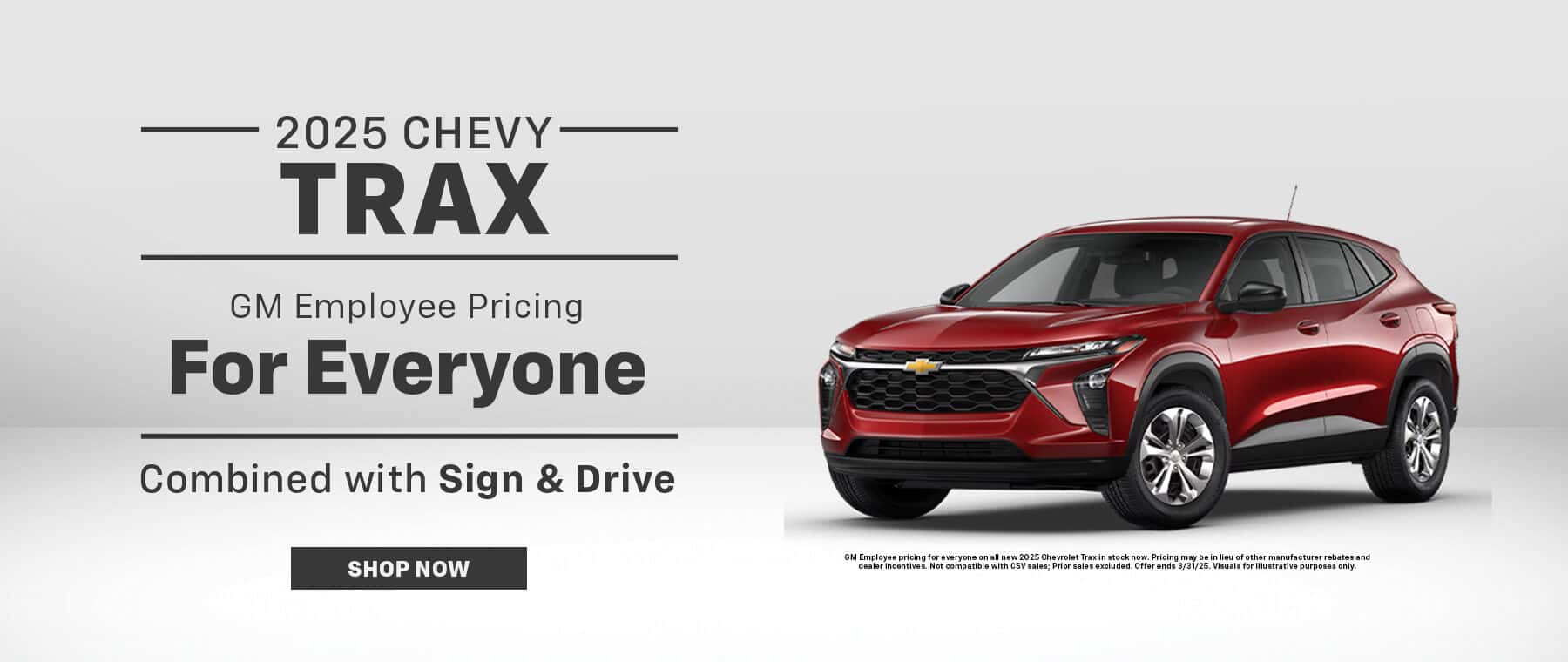2025 Chevy Trax, GM pricing for everyone