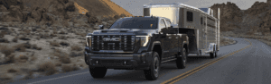 2024 Sierra HD Denali showing its towing capacity