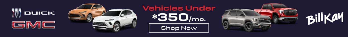 vehicles under $350