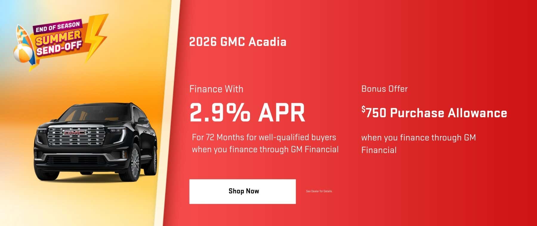 GMC Acadia Specials