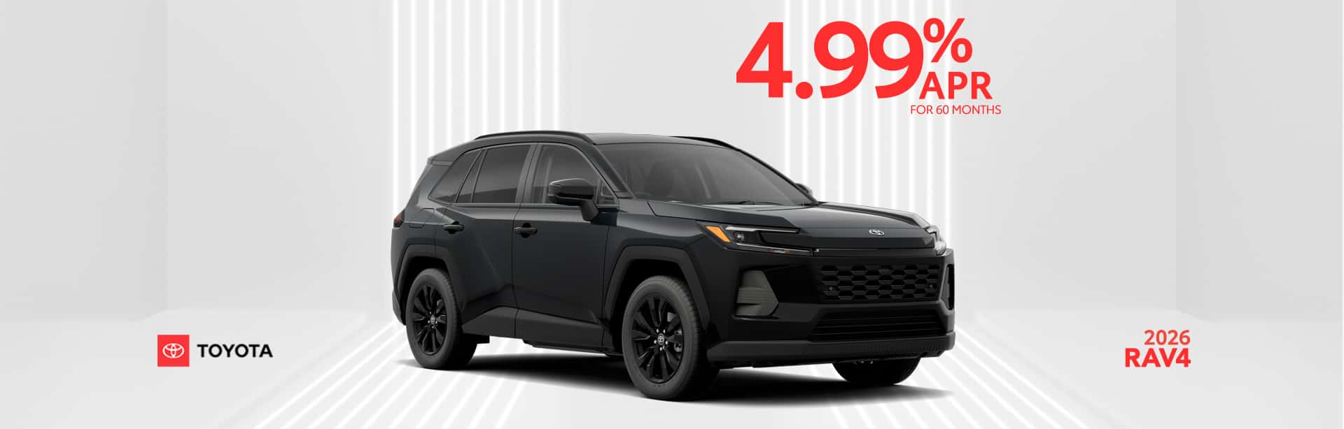 4.99% APR offer on new RAV4