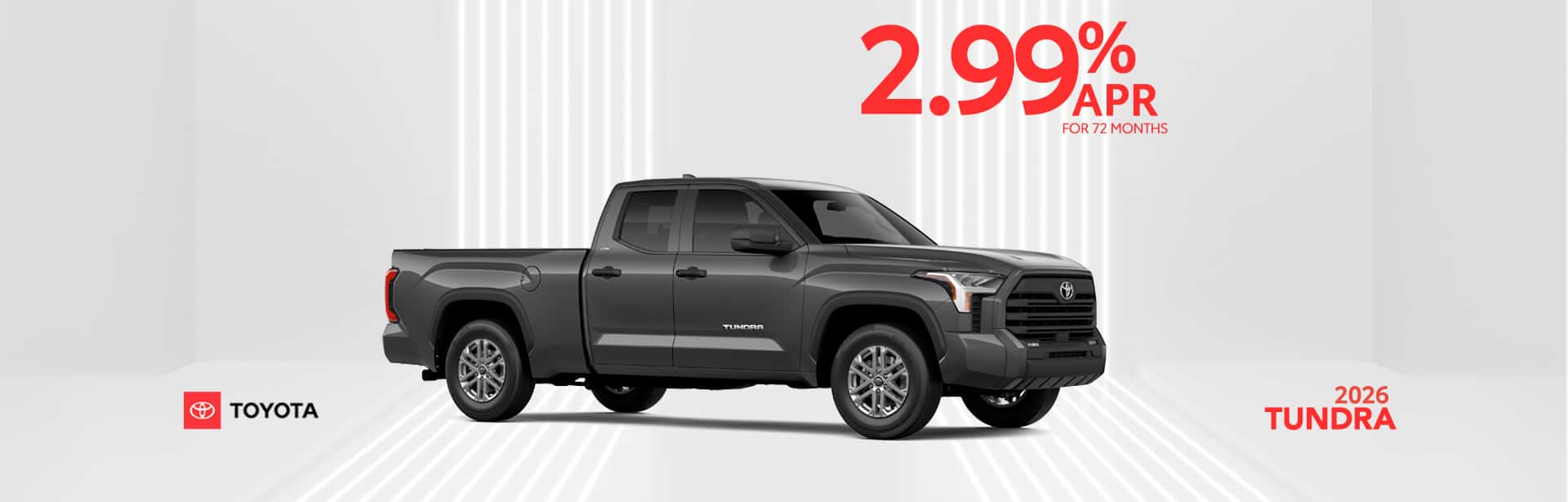 2.99% APR offer on new Tundra