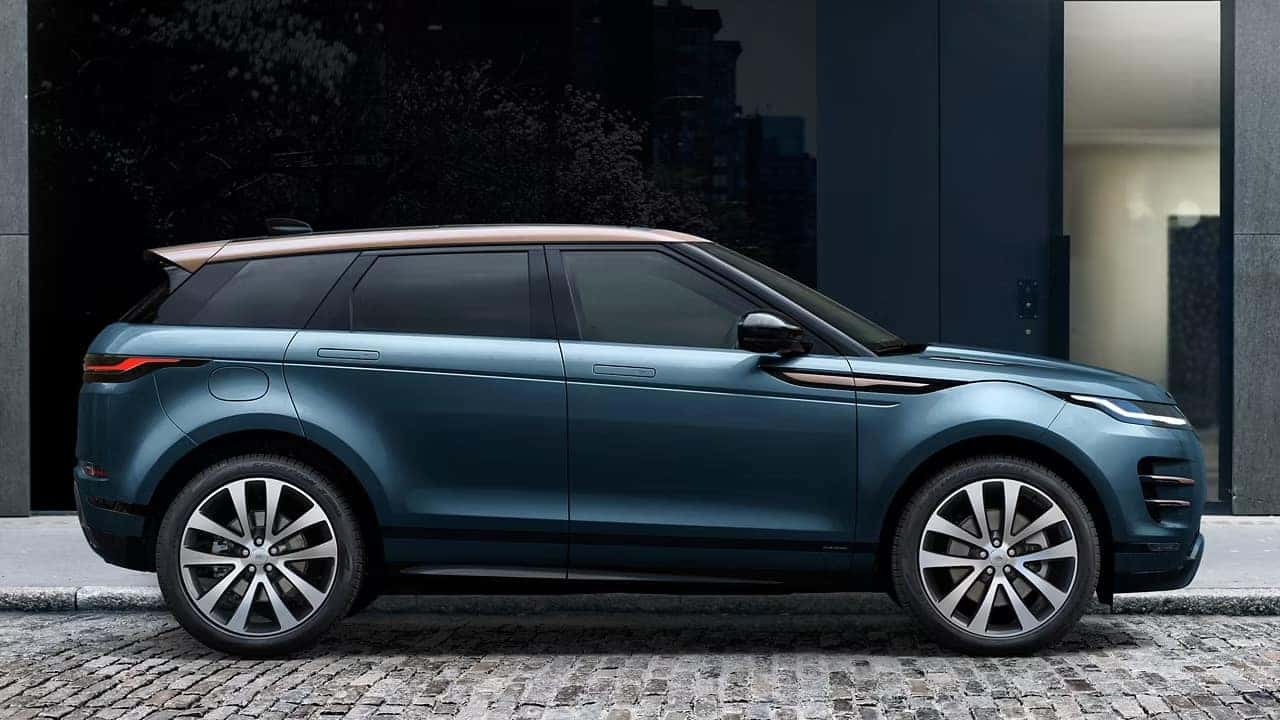 2026 range rover evoque driver side profile view