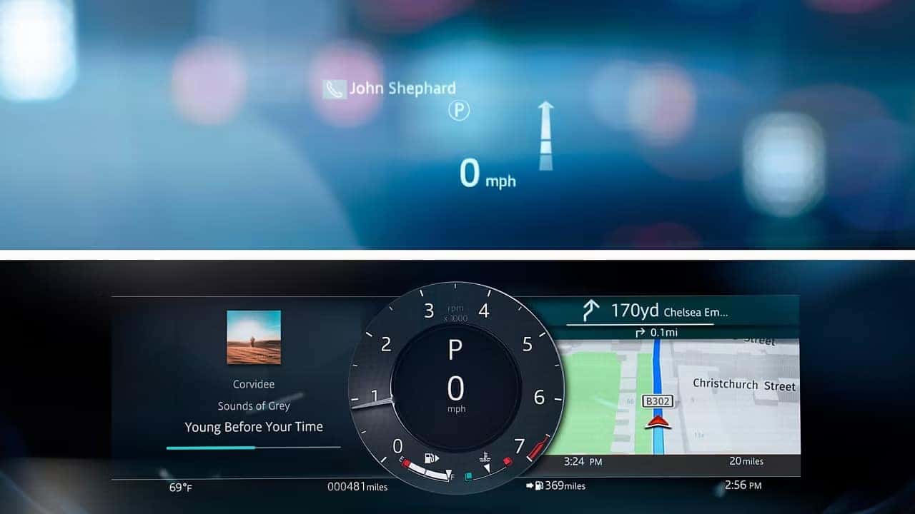 2026 range rover velar heads-up display
