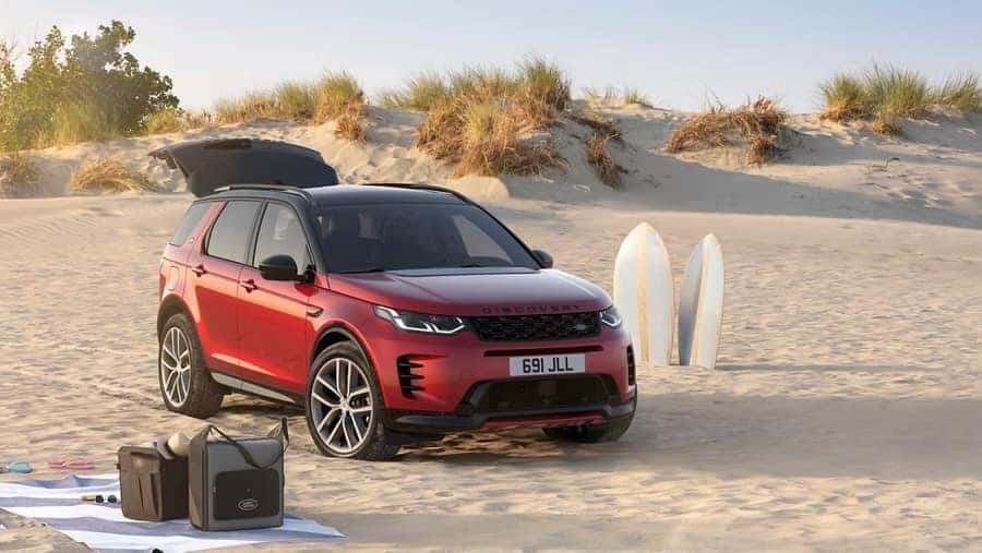 2026 land rover discovery sport passenger side front exterior view