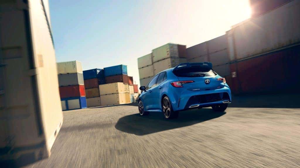 2019 Toyota Corolla Hatchback fast driving