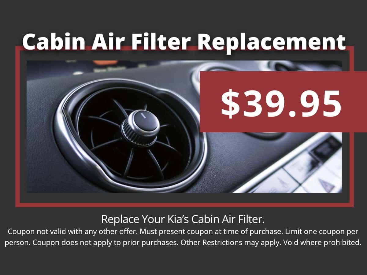 Kia Cabin Air Filter Replacement Service Cable Dahmer Kia Of