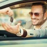 Man taking car keys