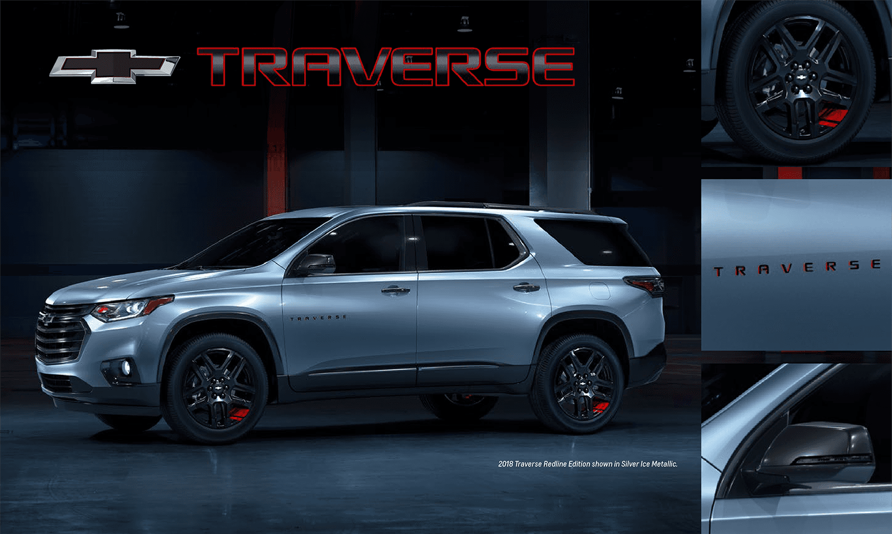 New 2019 Chevrolet Traverse Redline Edition Castle Chevrolet