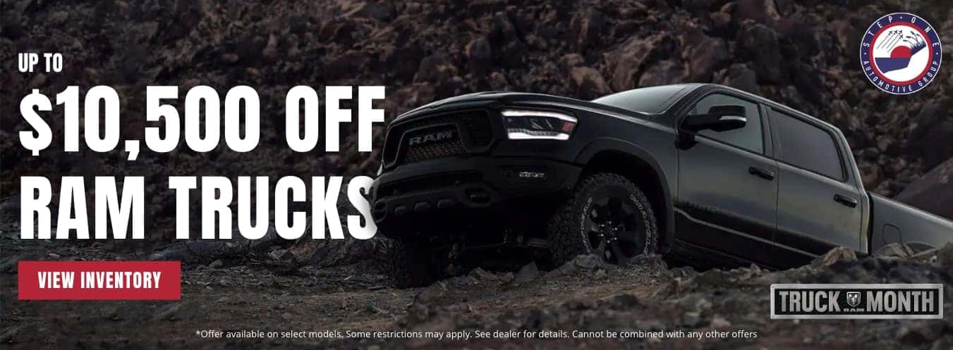 Up to $10,500 off Ram Trucks At CDJR North Savannah