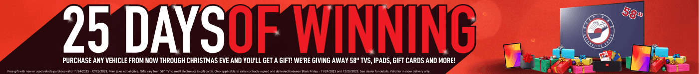 25 Days of Winning - Free gift with any vehicle purchase! at CDJR North Savannah
