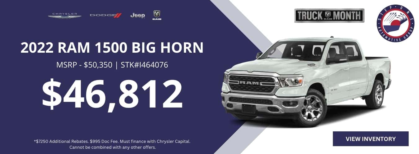 2022 Ram 1500 Big Horn $46,812 at CDJR South Savannah