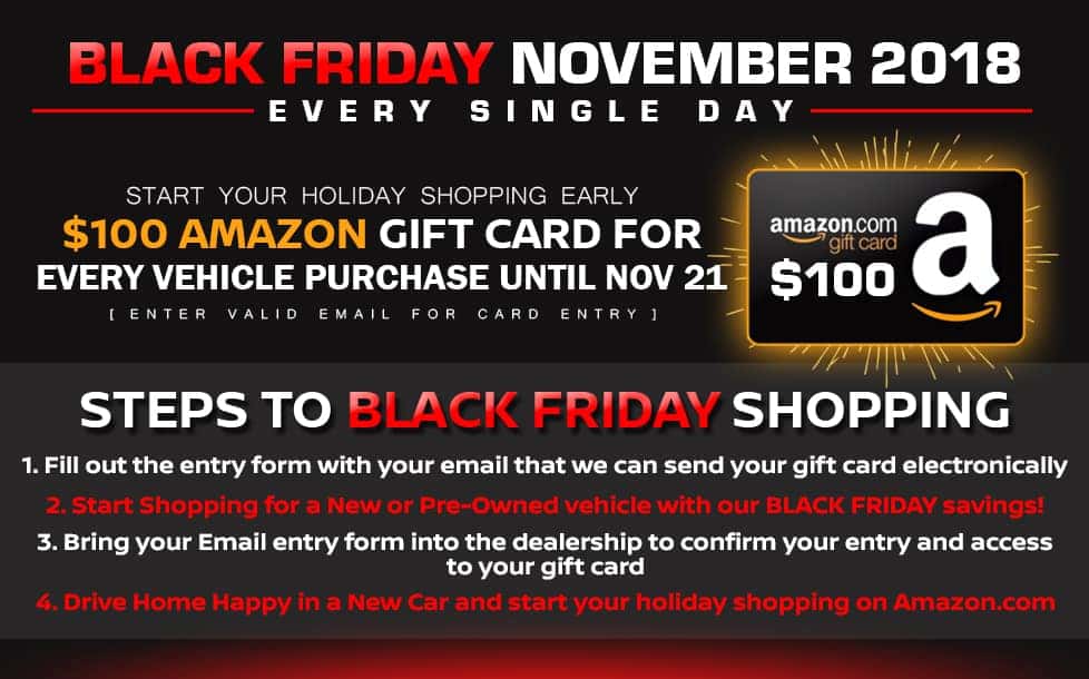 Black Friday Amazon Gift Card Commonwealth Motors