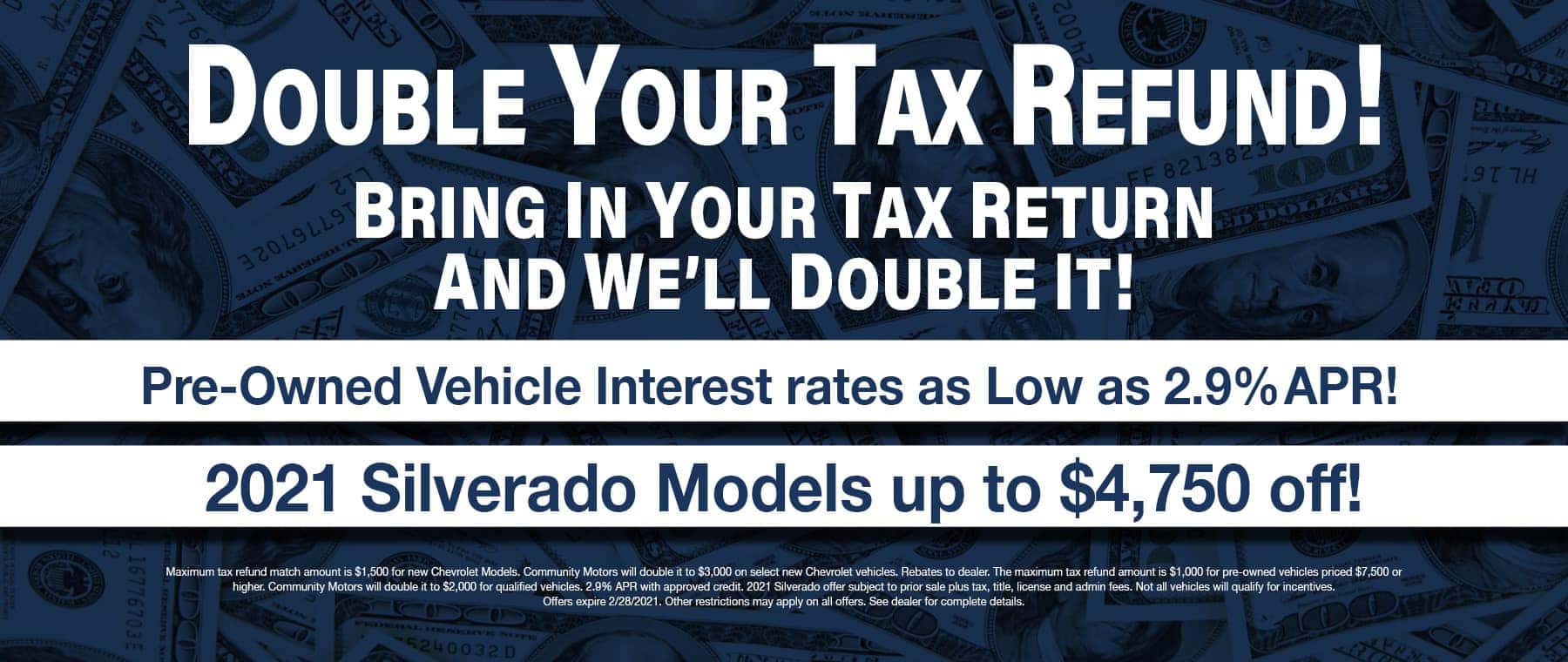 Double Refund Tax Banner