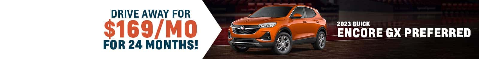 Lease a 2023 Buick Encore GX for only $169 a month near Jeffersonville, Indiana!