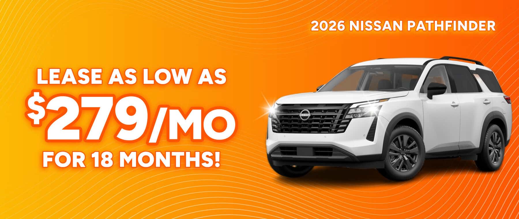 Lowest lease payments on a new Nissan Pathfinder near New Albany, Indiana