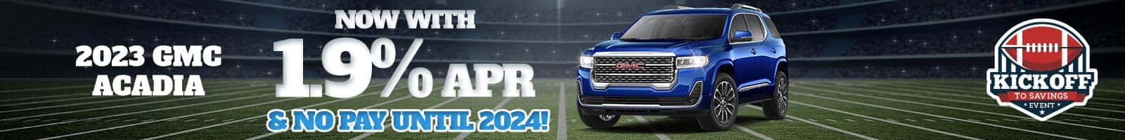 Finance Special on a new GMC Acadia near Sellersburg, Indiana!