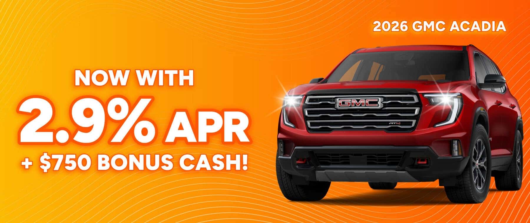 Finance Special on a new GMC Acadia near Sellersburg, Indiana!