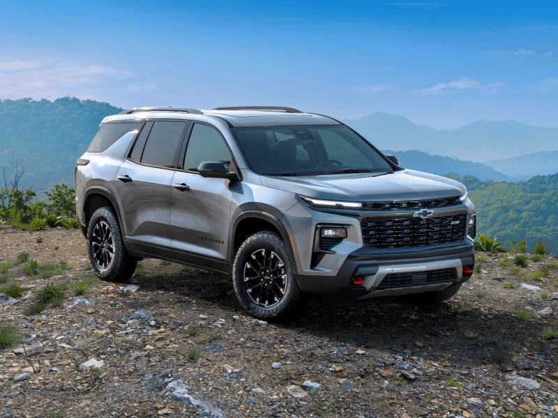 Chevrolet on a mountain