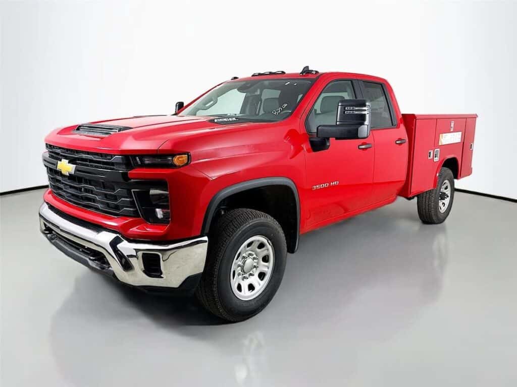 Chevrolet service body upfit for small business trucks in the Capital Region