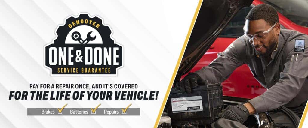 One and Done Chevy service coverage at DeNooyer Chevrolet in Colonie, NY