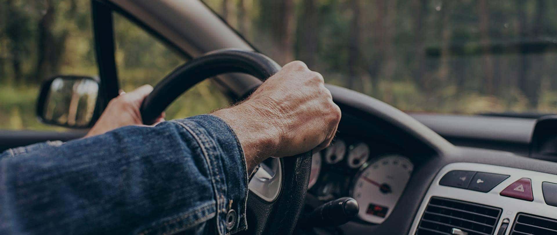 Man driving