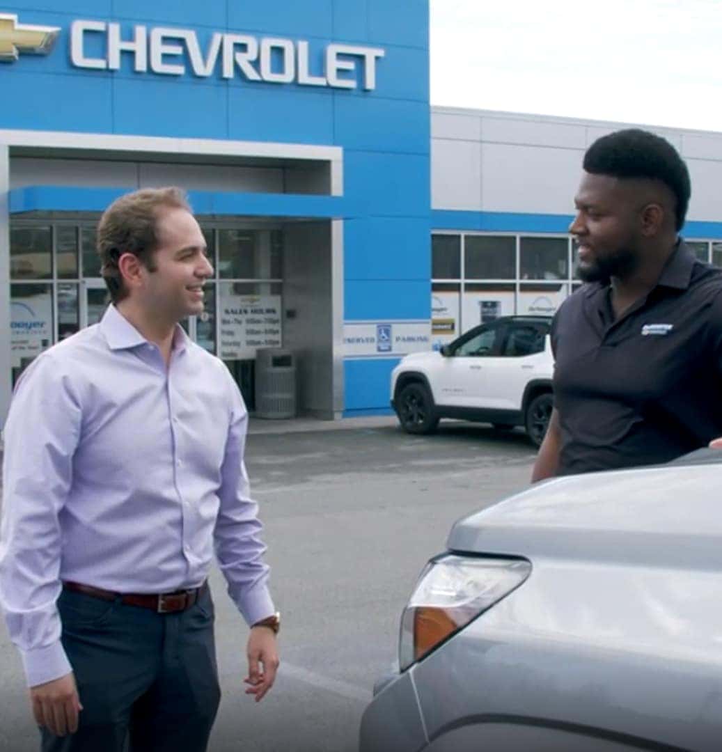 customer service outside chevrolet dealership