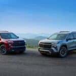 Chevy Equinox and Chevy Traverse SUVs ready for Capital Region summer road trips near Albany, NY.