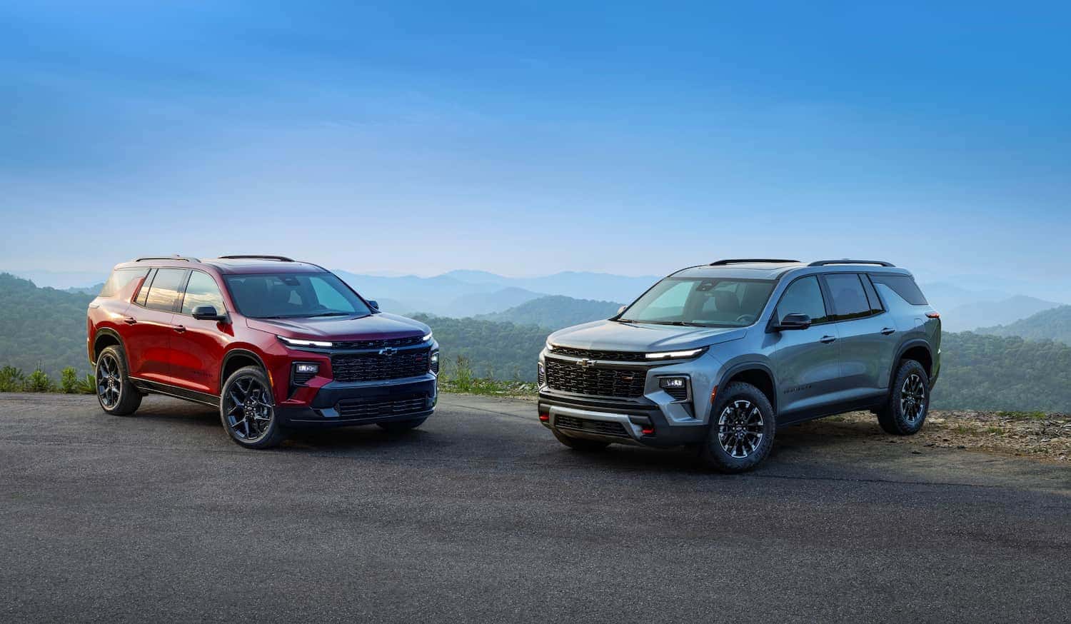 Chevy Equinox and Chevy Traverse SUVs ready for Capital Region summer road trips near Albany, NY.