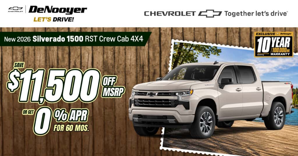 New 2026 Silverado 1500 RST Crew Cab 4X4