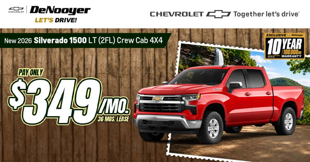 New 2026 Silverado 1500 LT (2FL) Crew Cab 4X4
