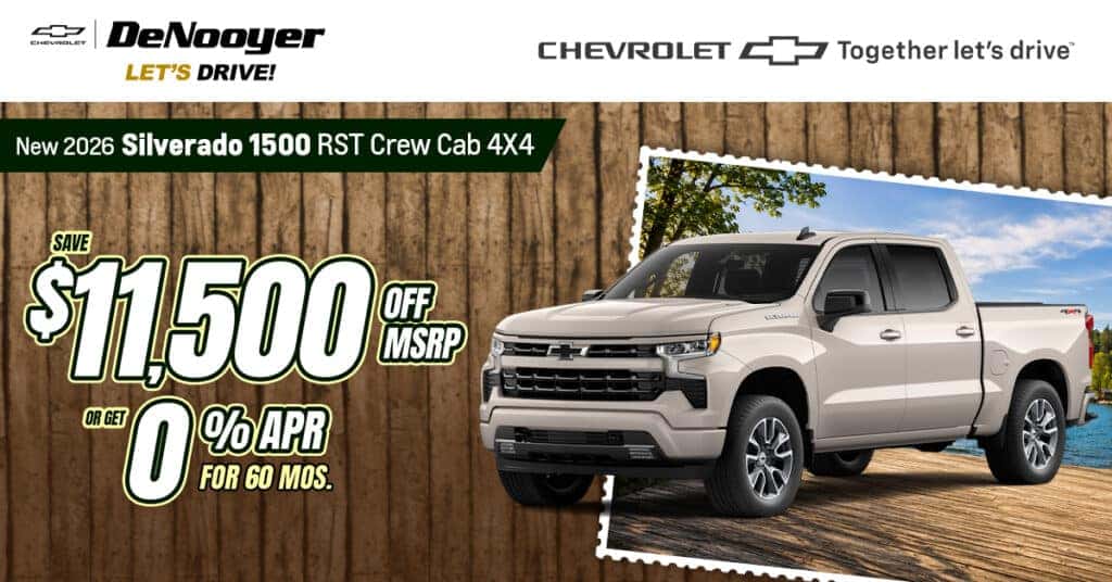 New 2026 Silverado 1500 RST Crew Cab 4X4