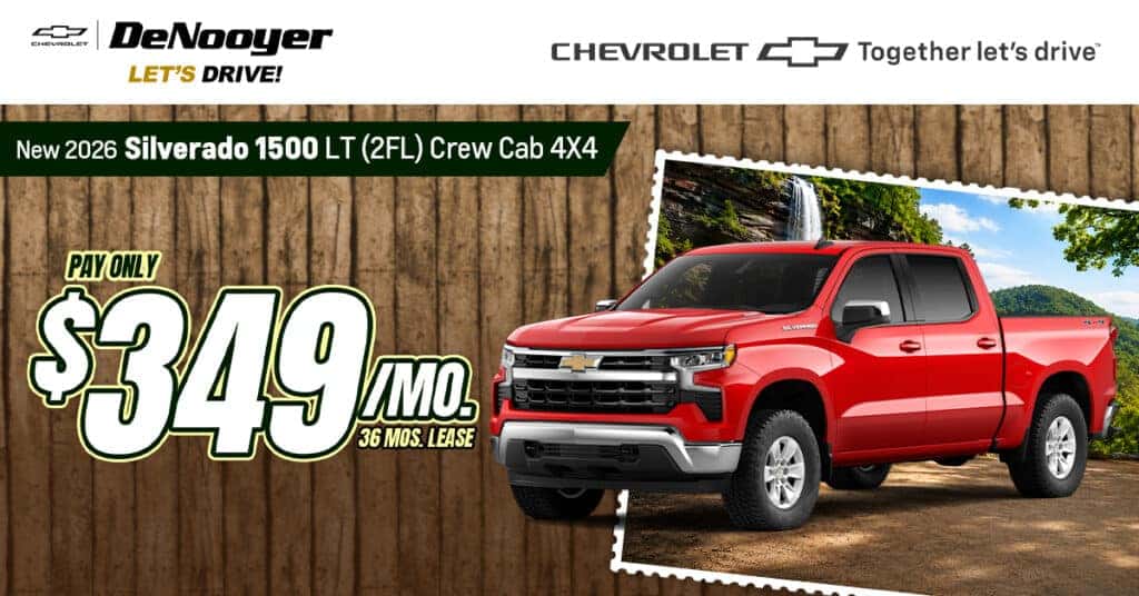 New 2026 Silverado 1500 LT (2FL) Crew Cab 4X4