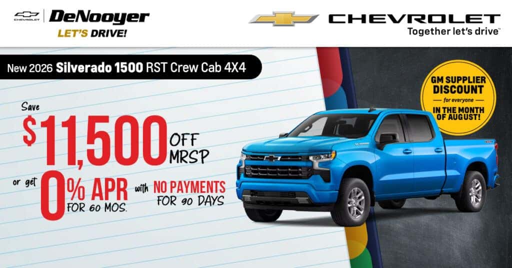 Save $11,500 off MSRP or get 0% financing with no payments for 90 days.