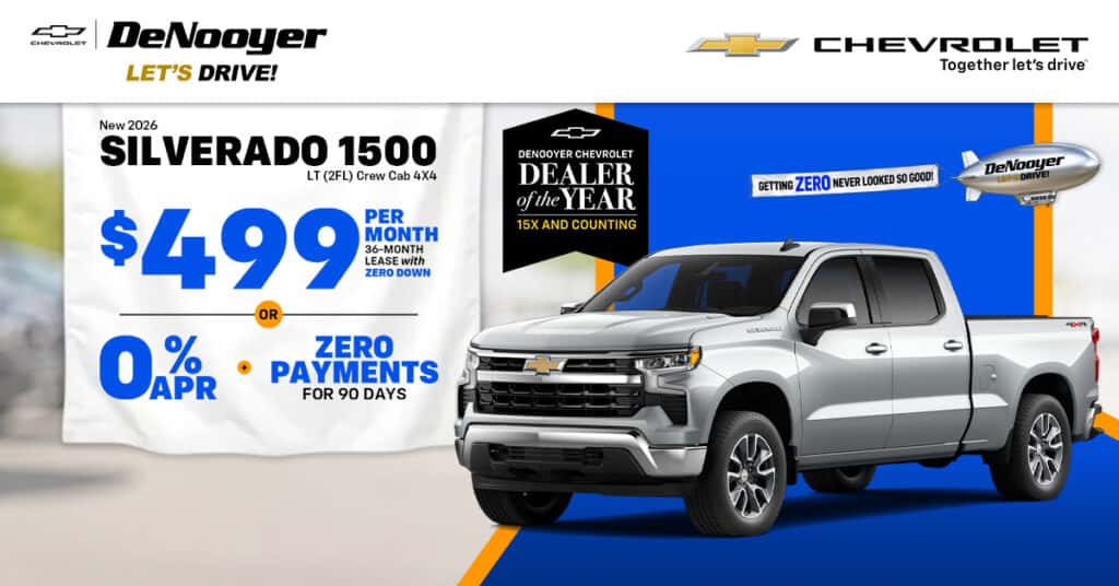 New 2026 Chevrolet Silverado LT (2FL) Crew Cab 4X4