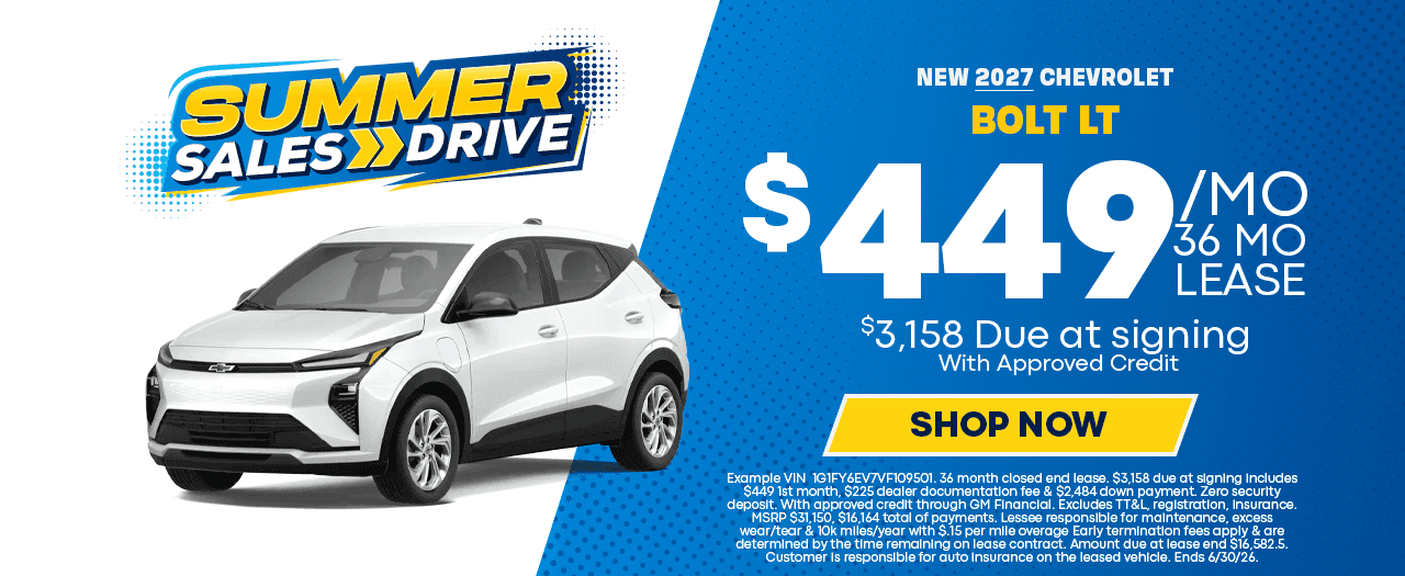 Chevrolet Bolt Offer in Temple, TX