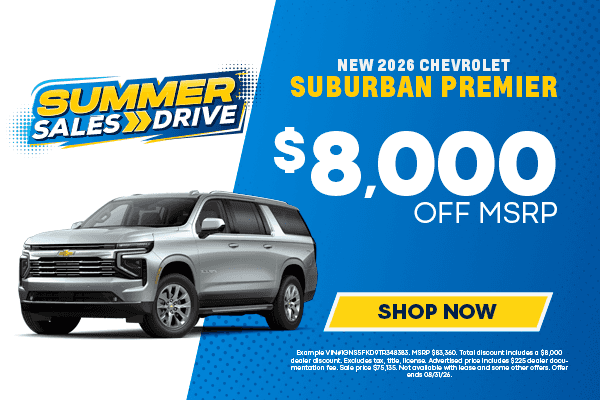 New 2026 Chevrolet Suburban Premier