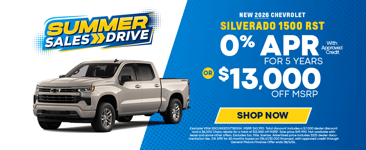 Silverado 1500 Off MSRP Offer in Temple, TX