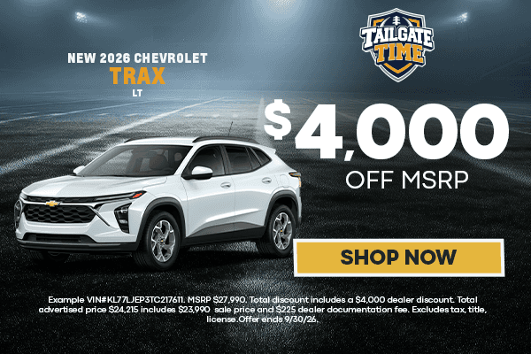 New 2026 Chevrolet Trax 