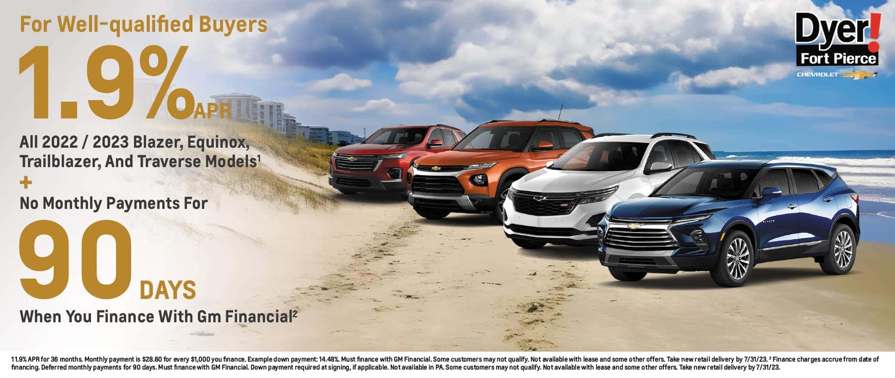 Chevrolet Vehicle Sale Promo