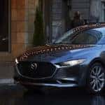 2019 mazda3 sedan parked in city