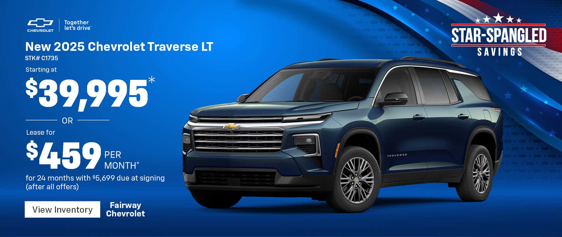 New 2025 Chevrolet Traverse LT