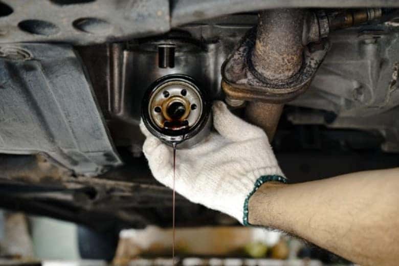 removing oil filter