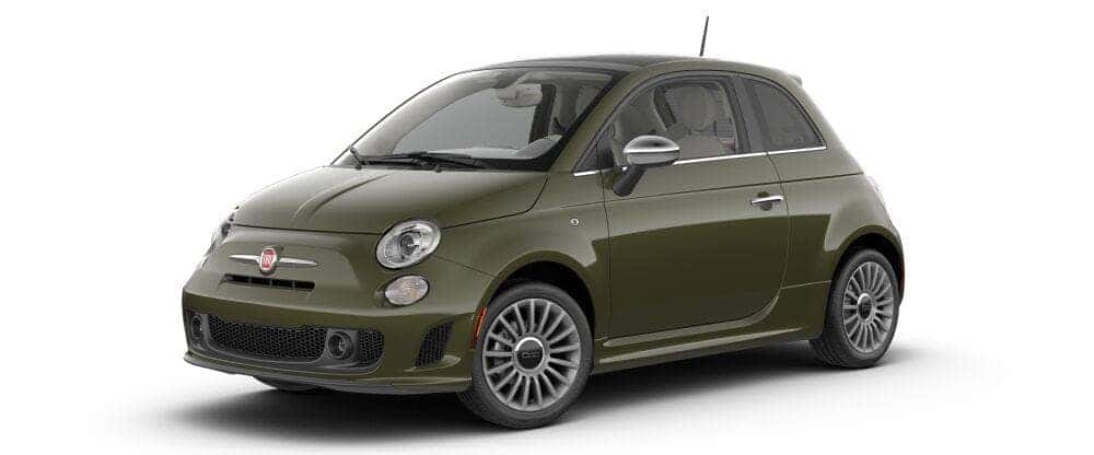 2018 Fiat 500 Lounge Olive Green